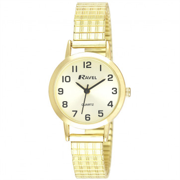 Women's Traditional Expander Watch - Gold Tone / Champagne