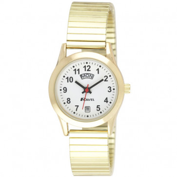 Women's Day-Date Expander Bracelet Watch - Gold Tone