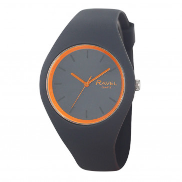 Unisex Comfort Fit Silicone Watch - Grey