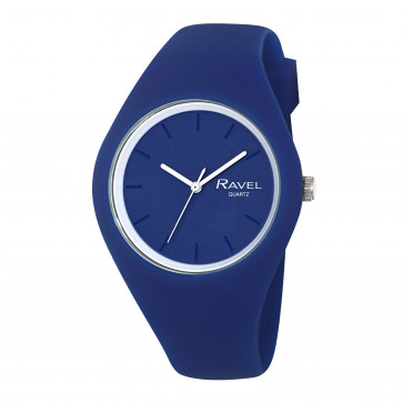 Unisex Comfort Fit Silicone Watch - Blue