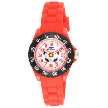 Kid's Silicone Football Watch - Red