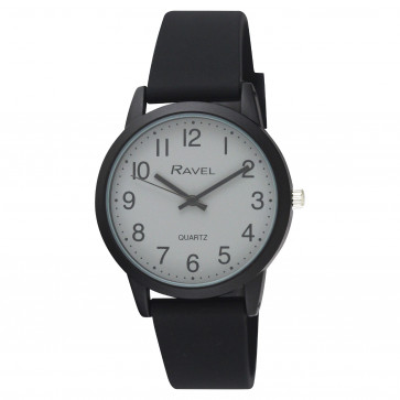 Men's Silicone Watch - Black/Grey