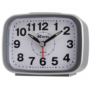 Ravel - Kingston Bold Bell Alarm Clock - Silver