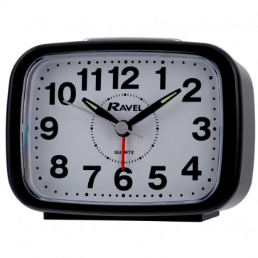 Ravel - Kingston Bold Bell Alarm Clock - Black