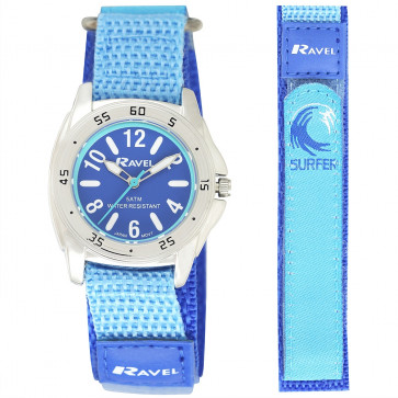 Boy's Easy Fasten 5ATM Watch - Blue