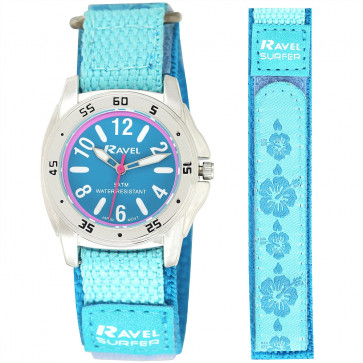 Girl's Easy Fasten 5ATM Watch - Turquoise