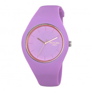 Unisex Comfort Fit Silicone Watch - Lilac