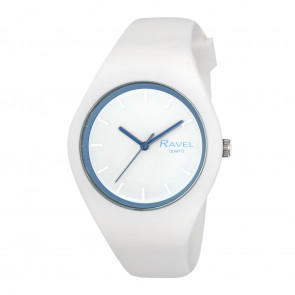 Unisex Comfort Fit Silicone Watch - White