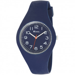 Large Comfort Fit Silicone Watch - Blue