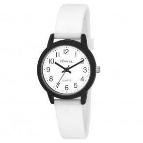 Unisex Silicone Watch - Black/White