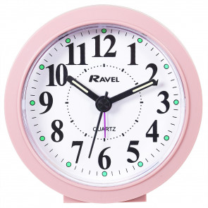 Midi Round Quartz Alarm Clock - Pink