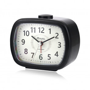 Mid sized Bedside Quartz Alarm Clock - Black